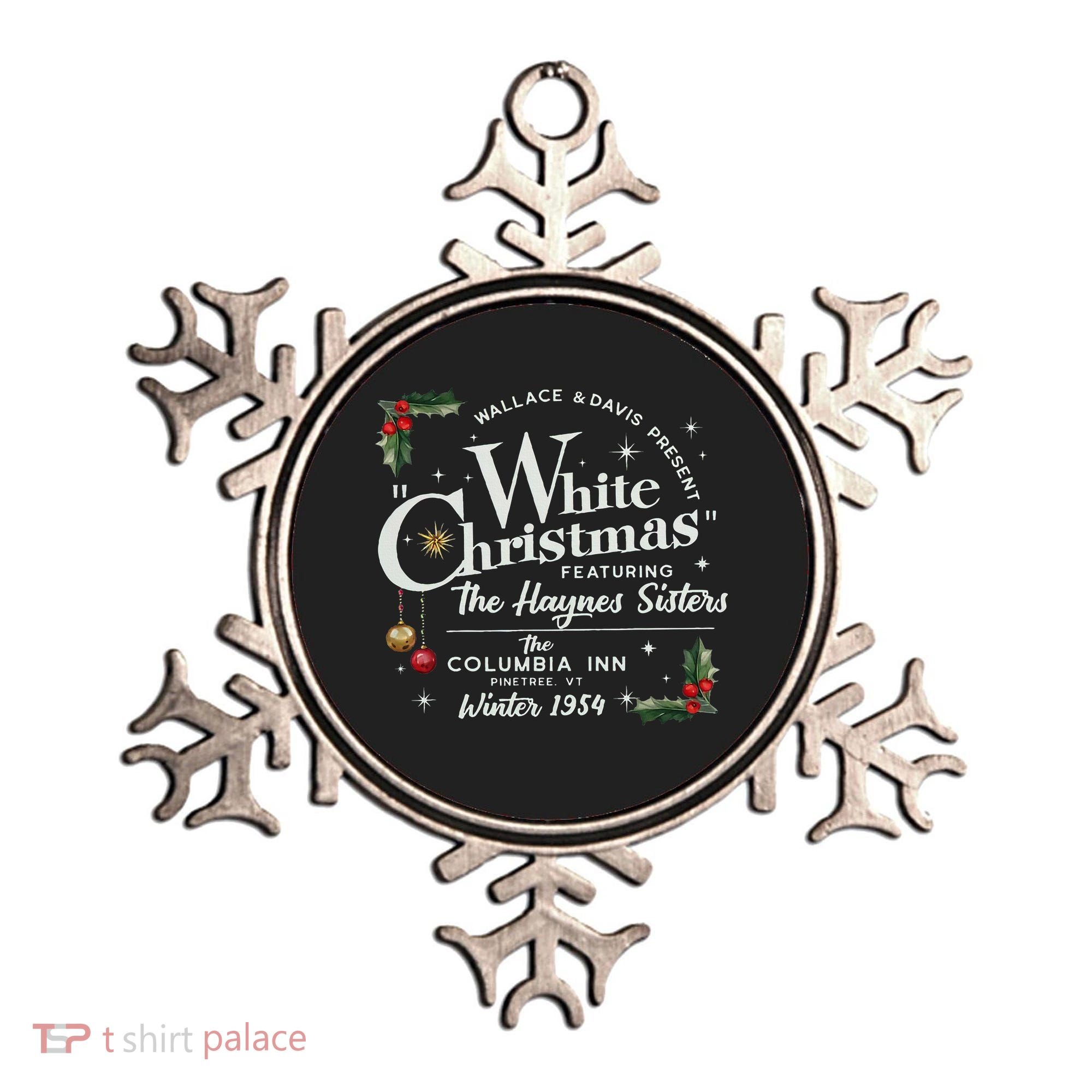 White Christmas Wallace And Davis Haynes Sister  Ornament