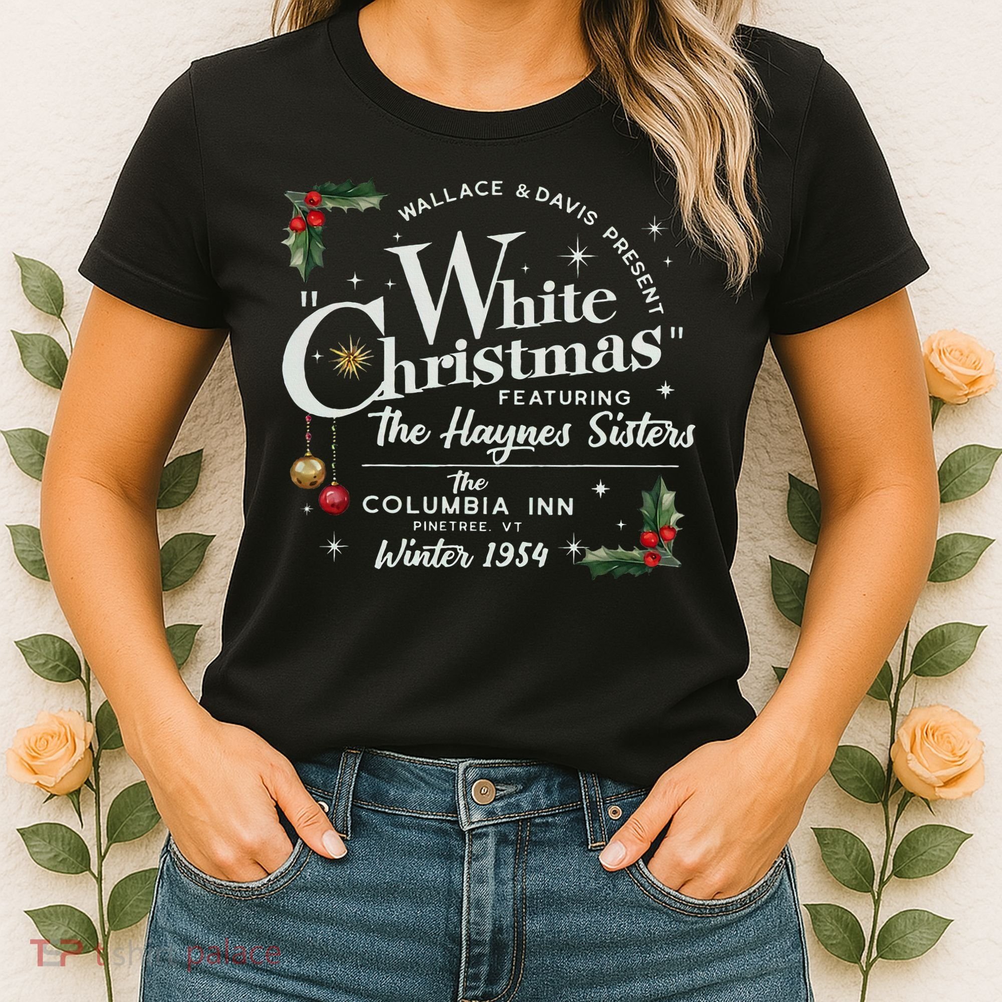 White Christmas Wallace And Davis Haynes Sister  Women's T-Shirt