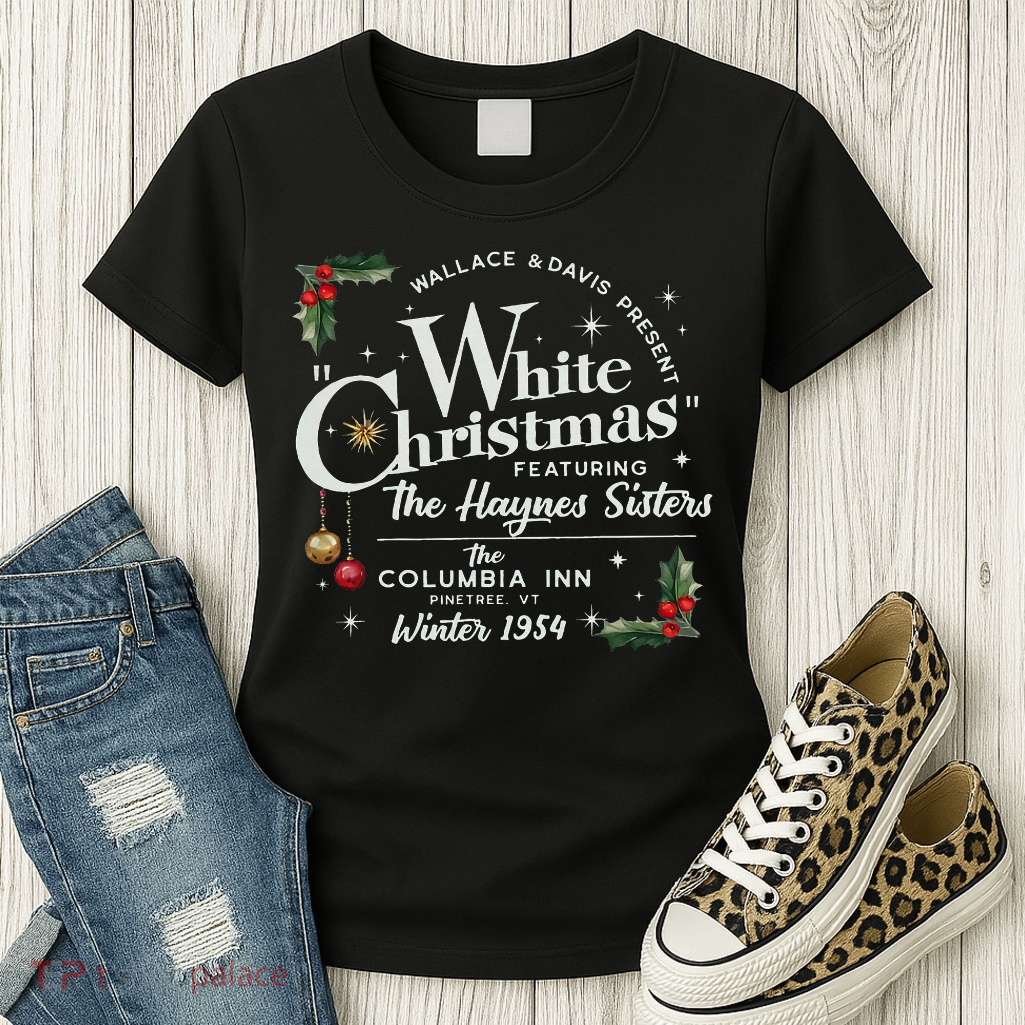 White Christmas Wallace And Davis Haynes Sister  Women's T-Shirt