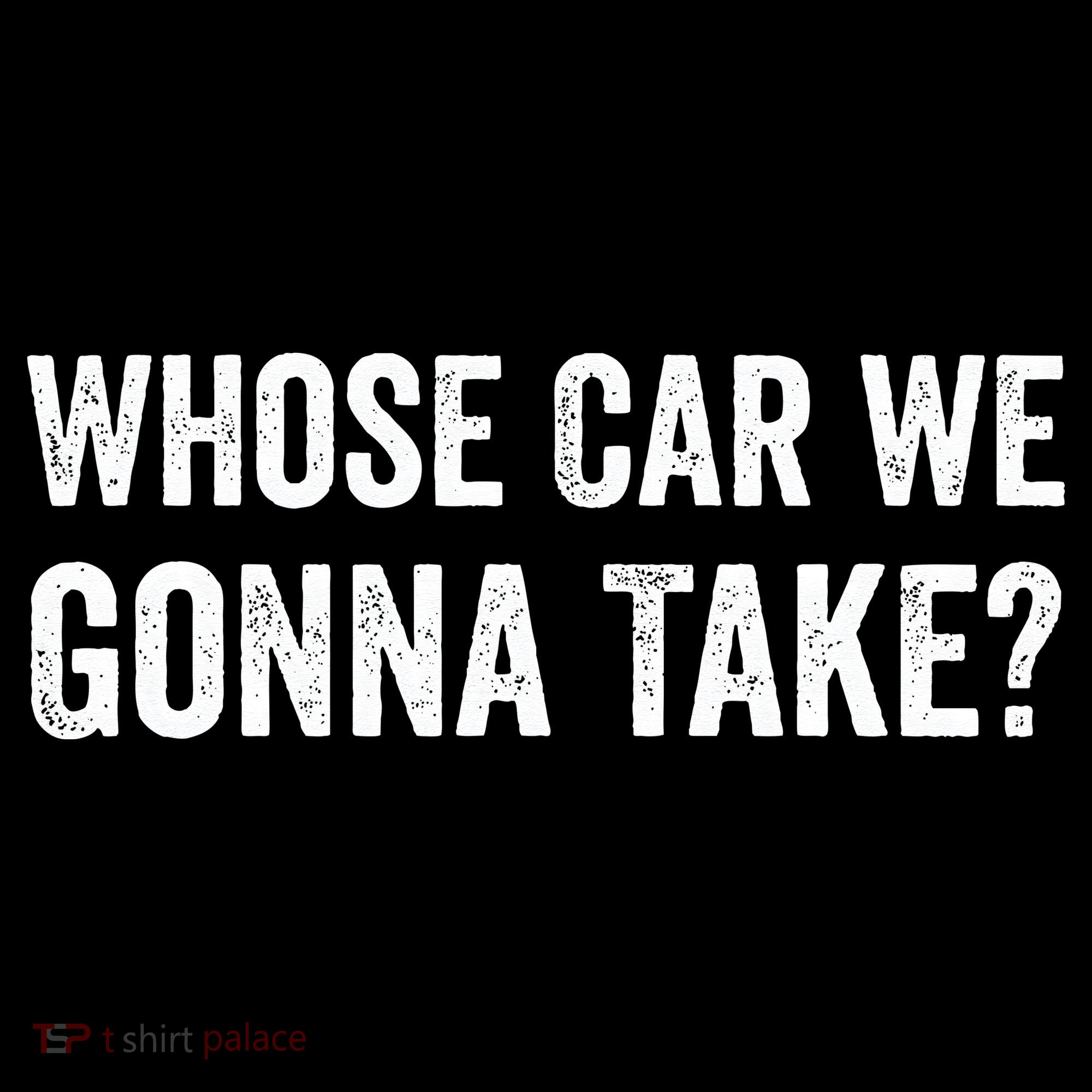 whose Car We Gonna Take Funny Quote USA-Made Doggie Bandana