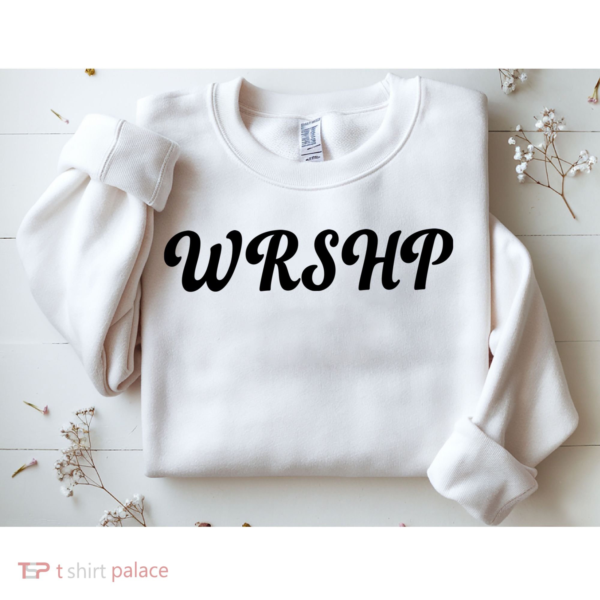 WRSHP Christian Worship Shortened Word Sweatshirt