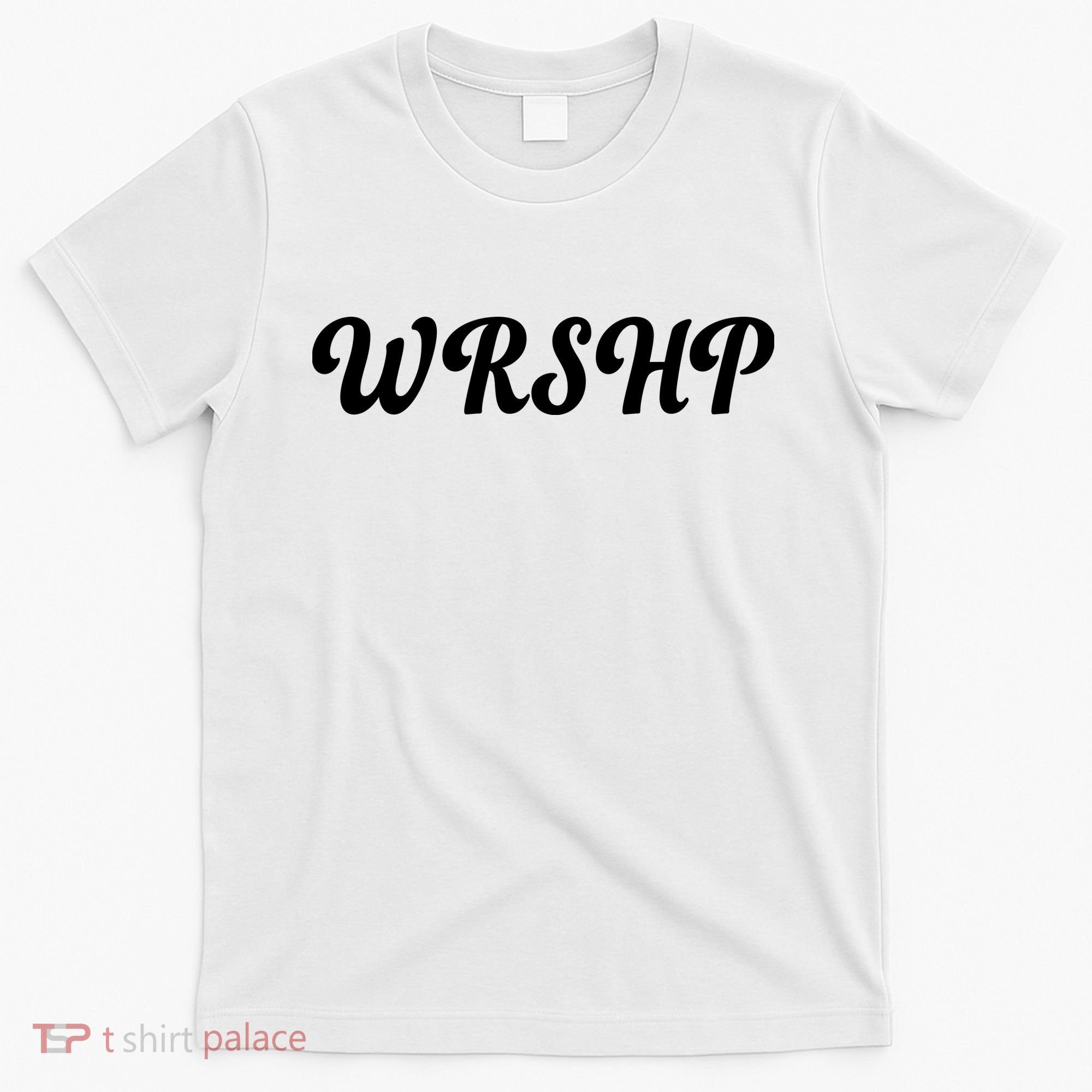 WRSHP Christian Worship Shortened Word T-Shirt