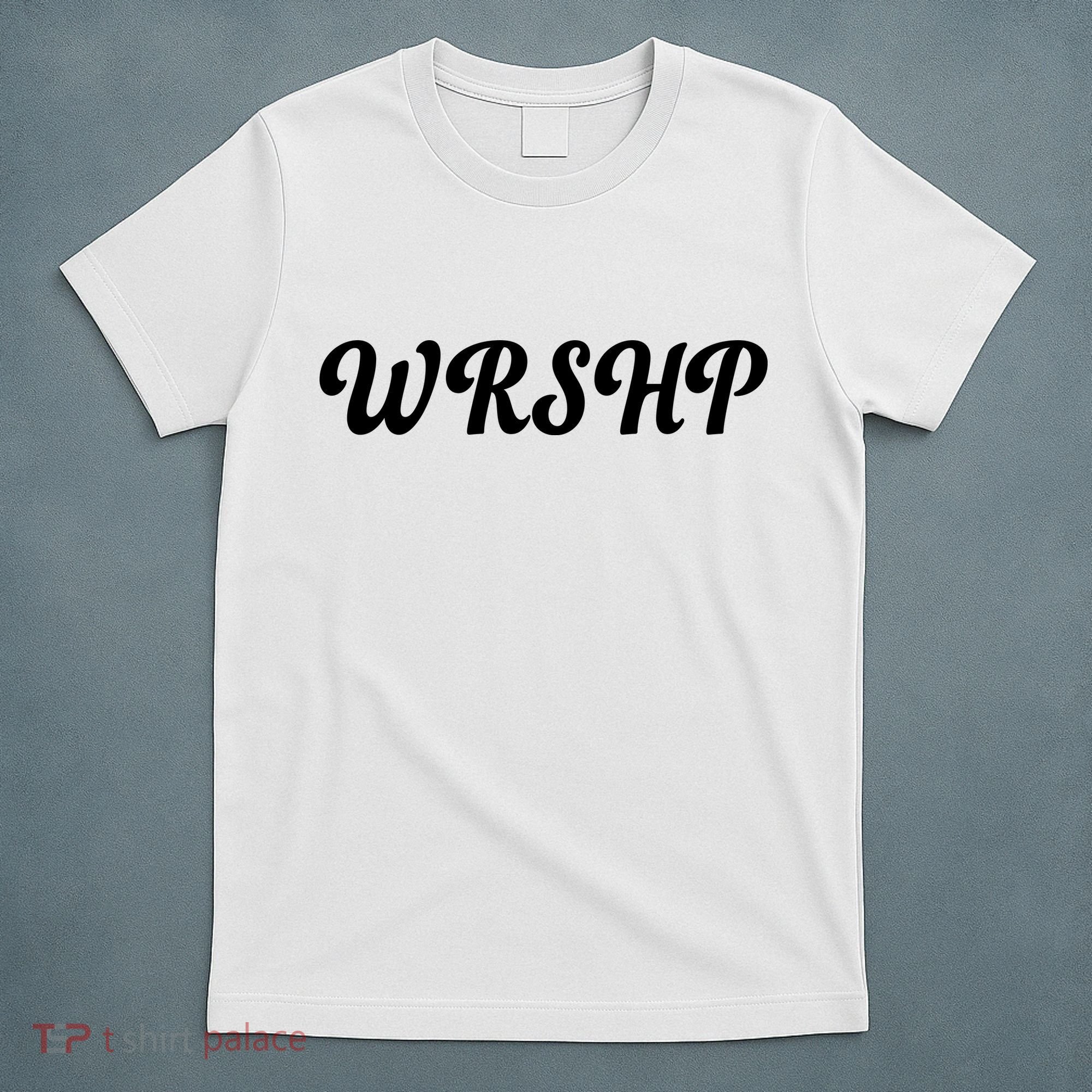WRSHP Christian Worship Shortened Word T-Shirt