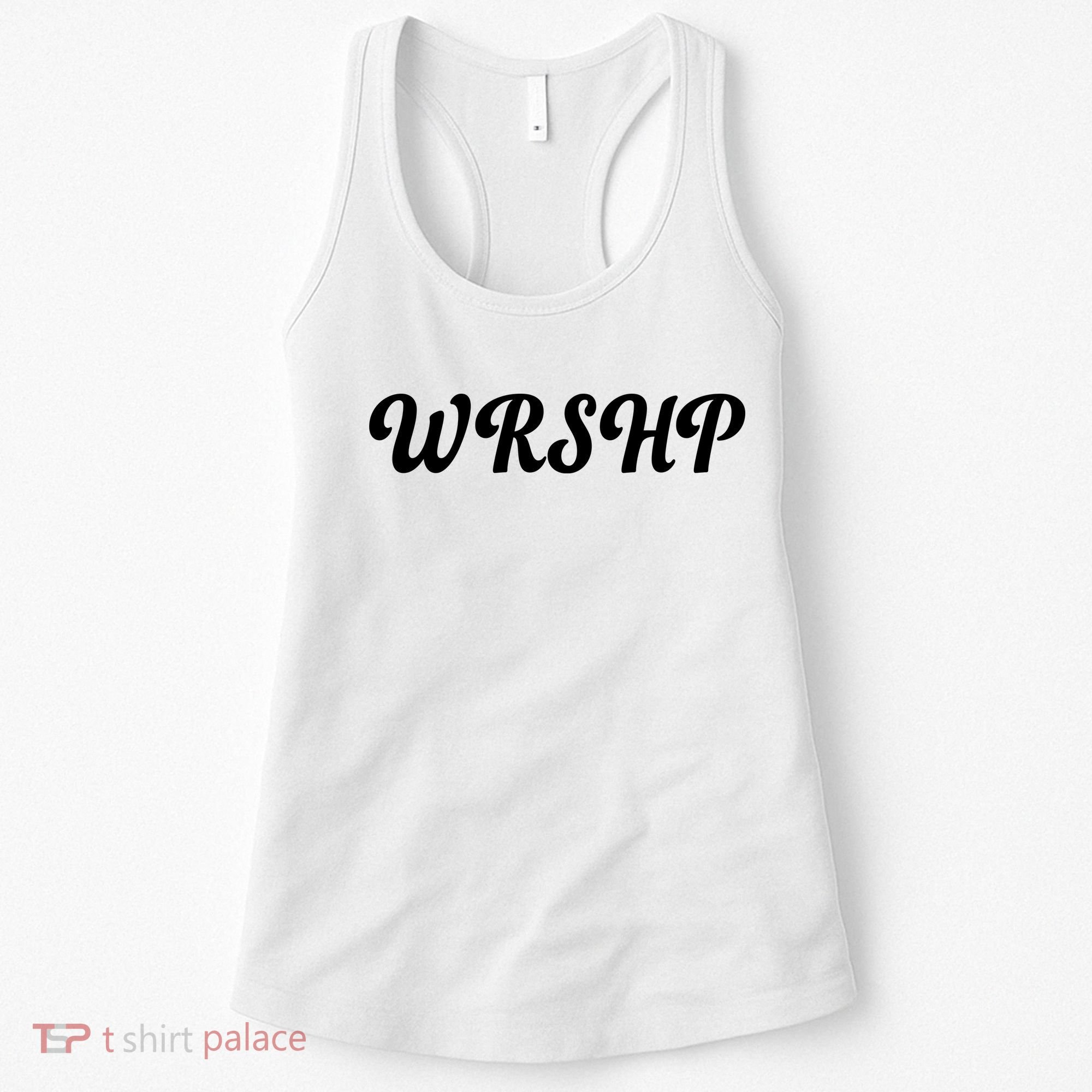 WRSHP Christian Worship Shortened Word Women's Tank Top