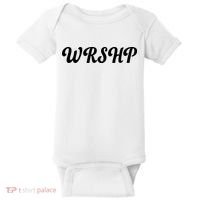 WRSHP Christian Worship Shortened Word Baby Bodysuit thumb 0
