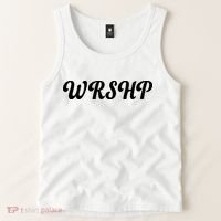 WRSHP Christian Worship Shortened Word Tank Top thumb 2