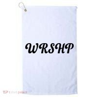 WRSHP Christian Worship Shortened Word Golf Towel thumb 0