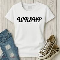WRSHP Christian Worship Shortened Word Women's T-Shirt thumb 3
