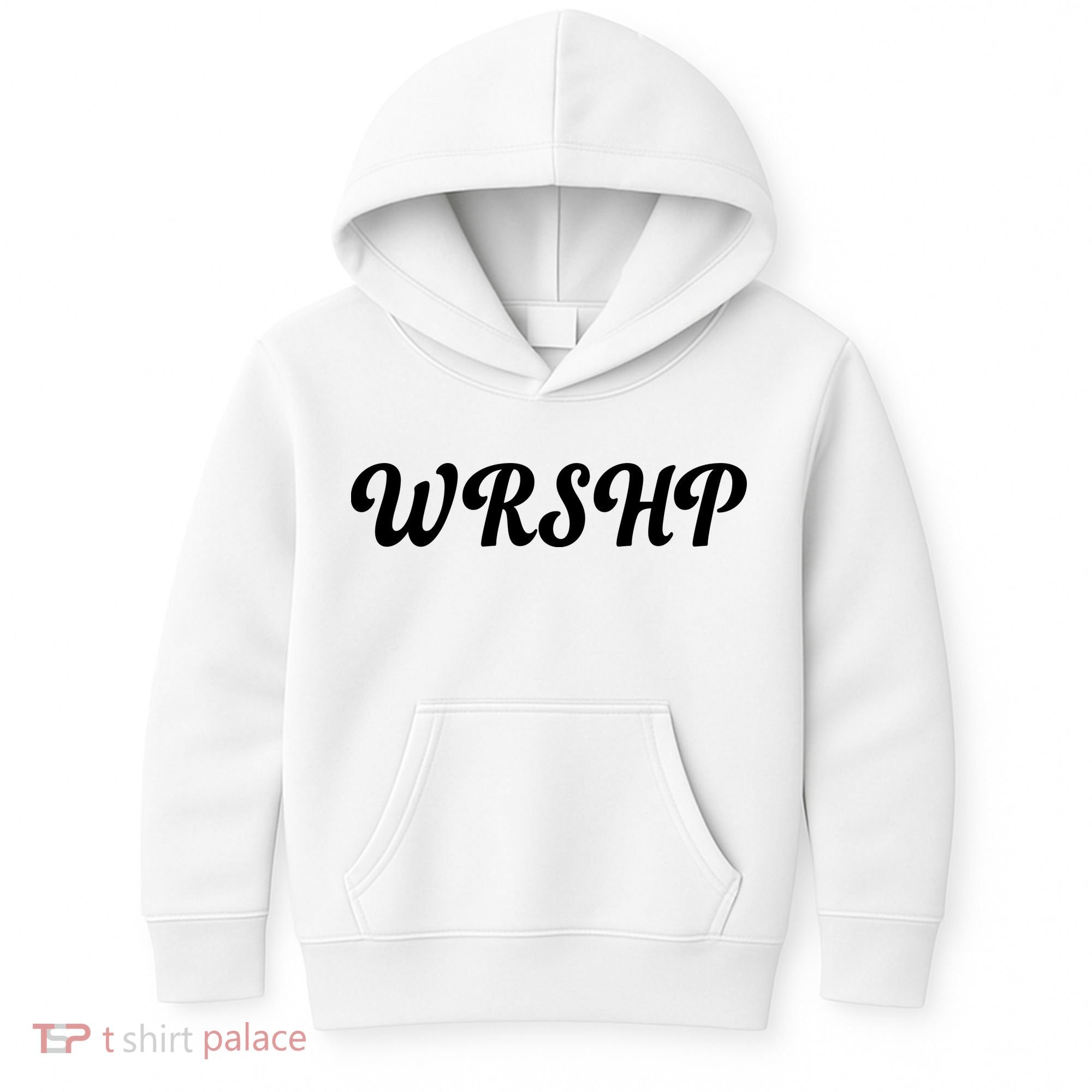 WRSHP Christian Worship Shortened Word Kids Hoodie
