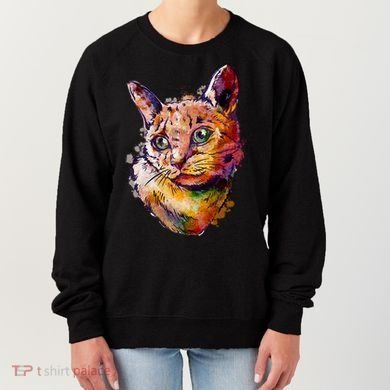 Watercolor Cat Women's Sweatshirt