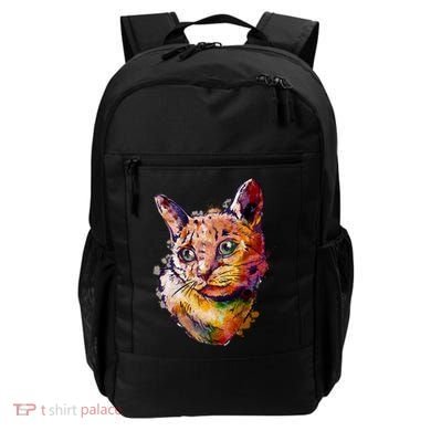 Watercolor Cat Backpack