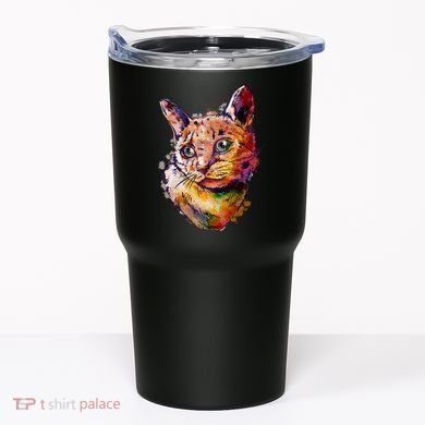 Watercolor Cat Tumbler