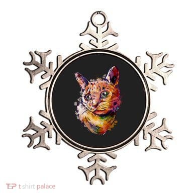 Watercolor Cat Ornament