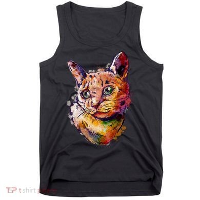 Watercolor Cat Tank Top