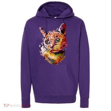 Watercolor Cat Hoodie