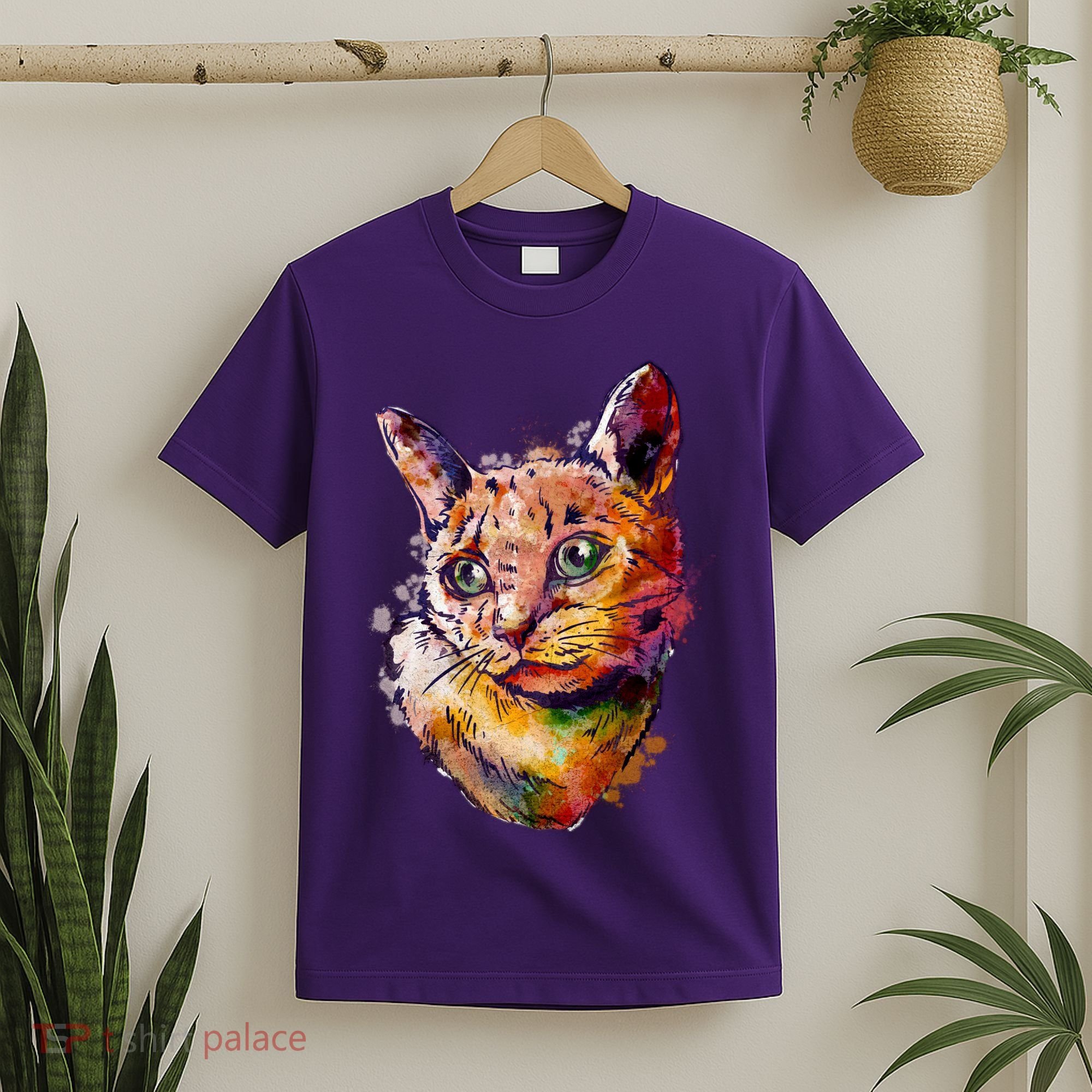Watercolor Cat T-Shirt