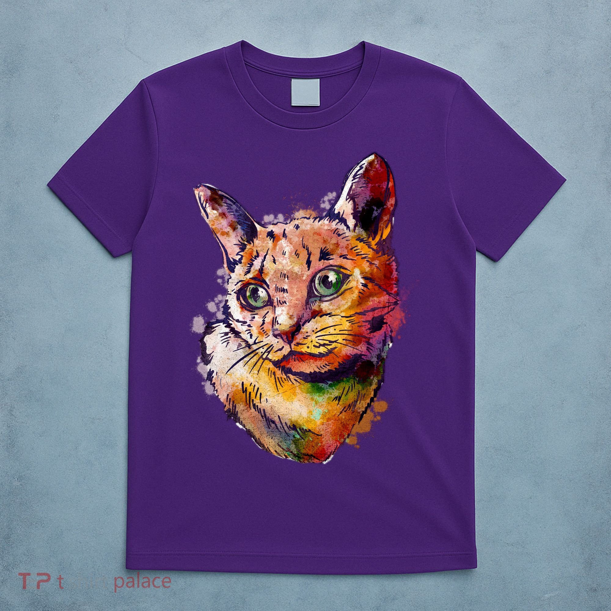 Watercolor Cat T-Shirt
