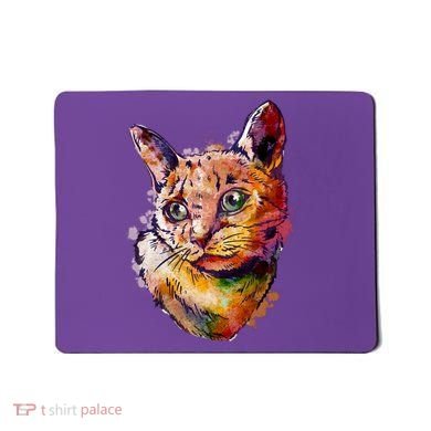 Watercolor Cat Mousepad