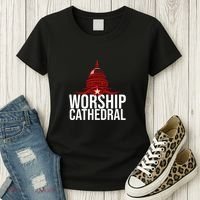 Worship Cathedral Women's T-Shirt thumb 3