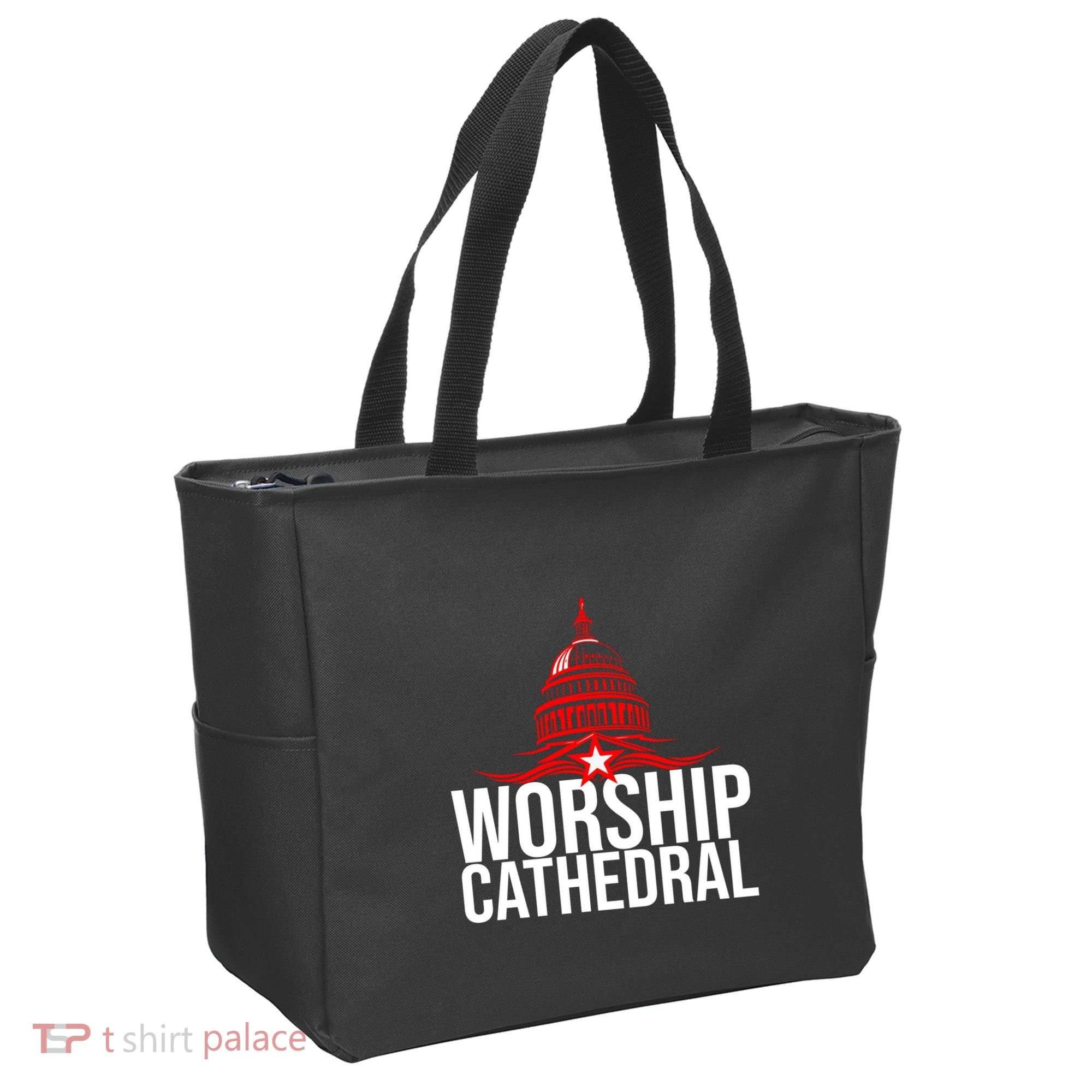Worship Cathedral Tote Bag