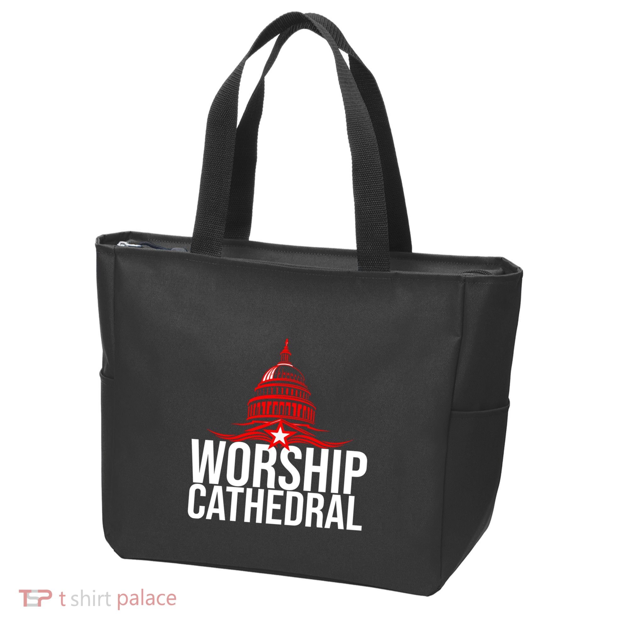 Worship Cathedral Tote Bag
