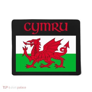 Wales Cymru Welsh Flag Mousepad