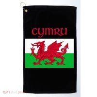 Wales Cymru Welsh Flag Golf Towel thumb 0