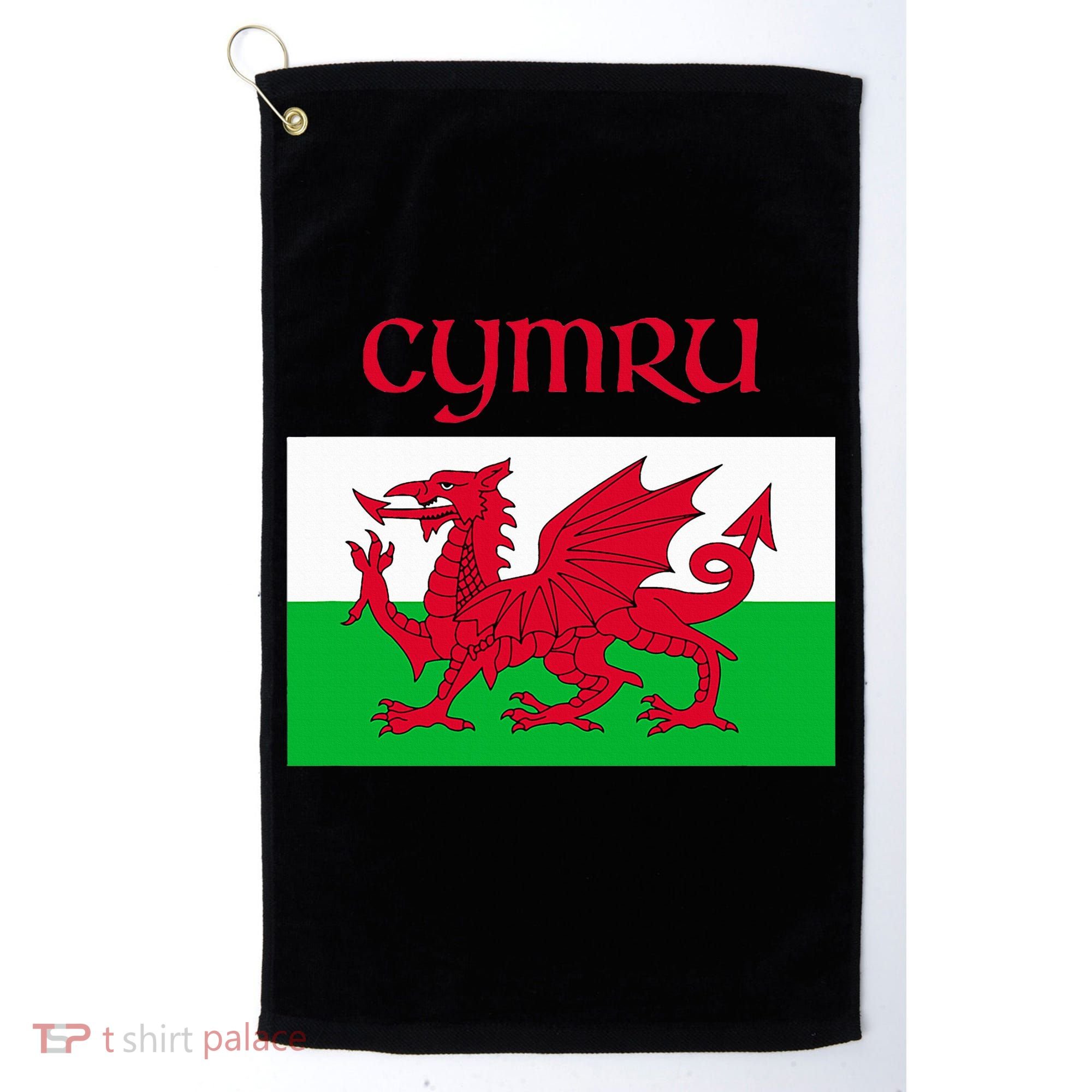 Wales Cymru Welsh Flag Golf Towel