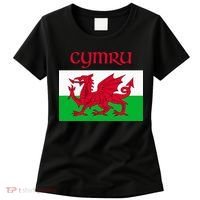 Wales Cymru Welsh Flag Women's T-Shirt thumb 0