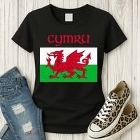 Wales Cymru Welsh Flag Women's T-Shirt thumb 3