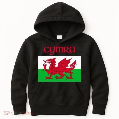 Wales Cymru Welsh Flag Kids Hoodie