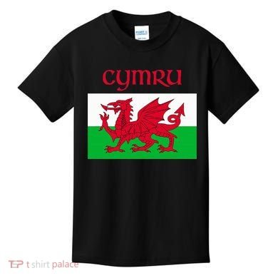 Wales Cymru Welsh Flag Kids T-Shirt