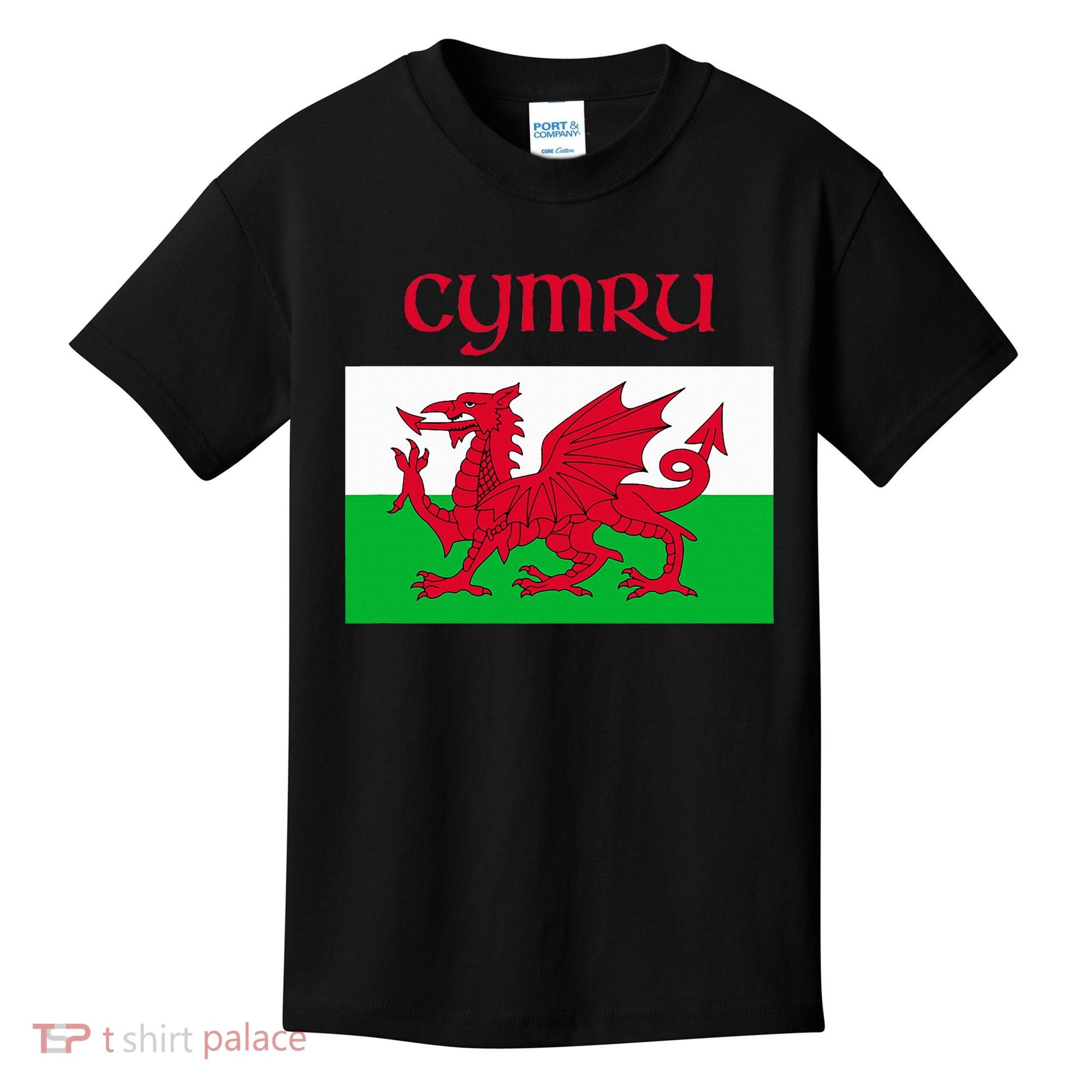 Wales Cymru Welsh Flag Kids T-Shirt