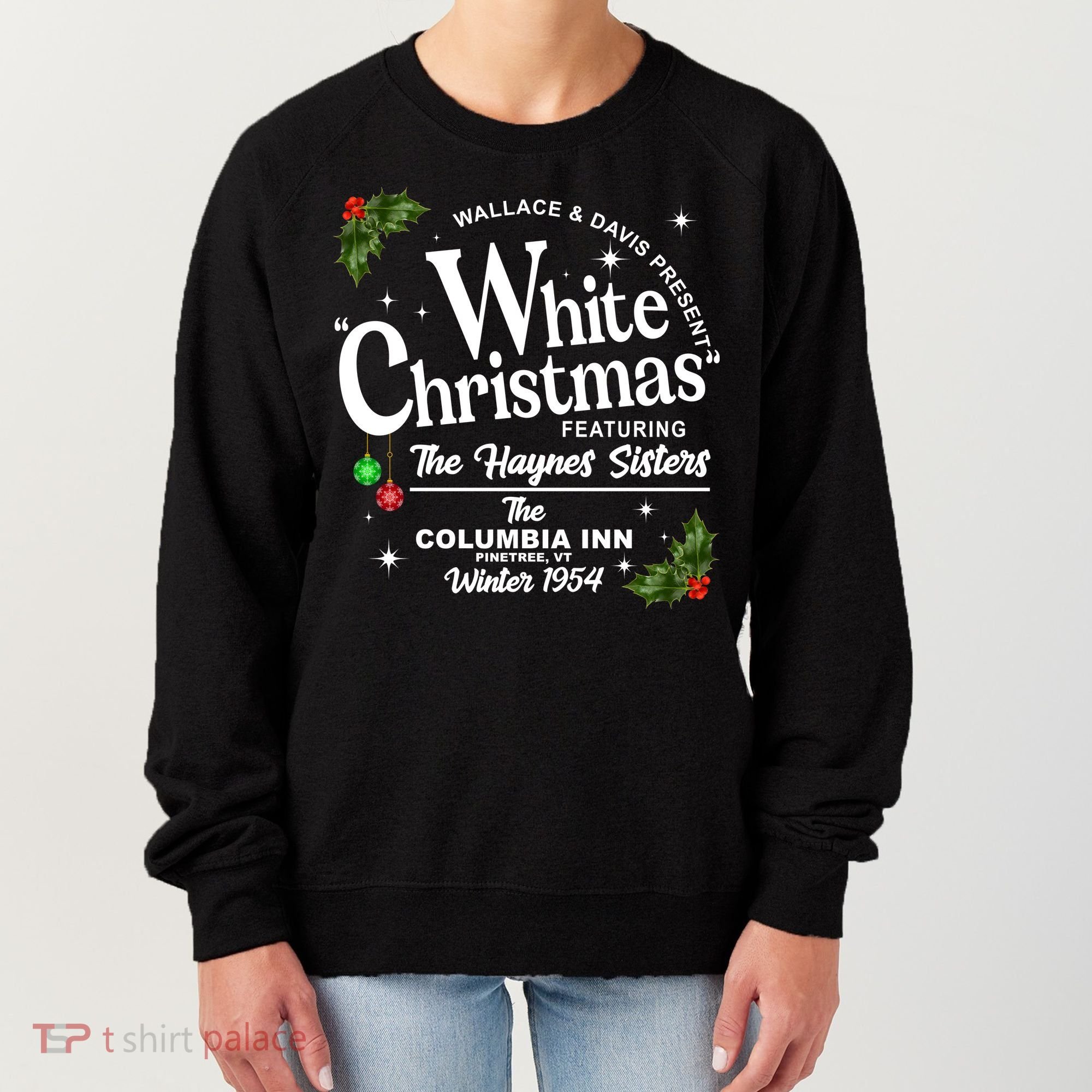 White Christmas Wallace And Davis Haynes Sister Women's Sweatshirt
