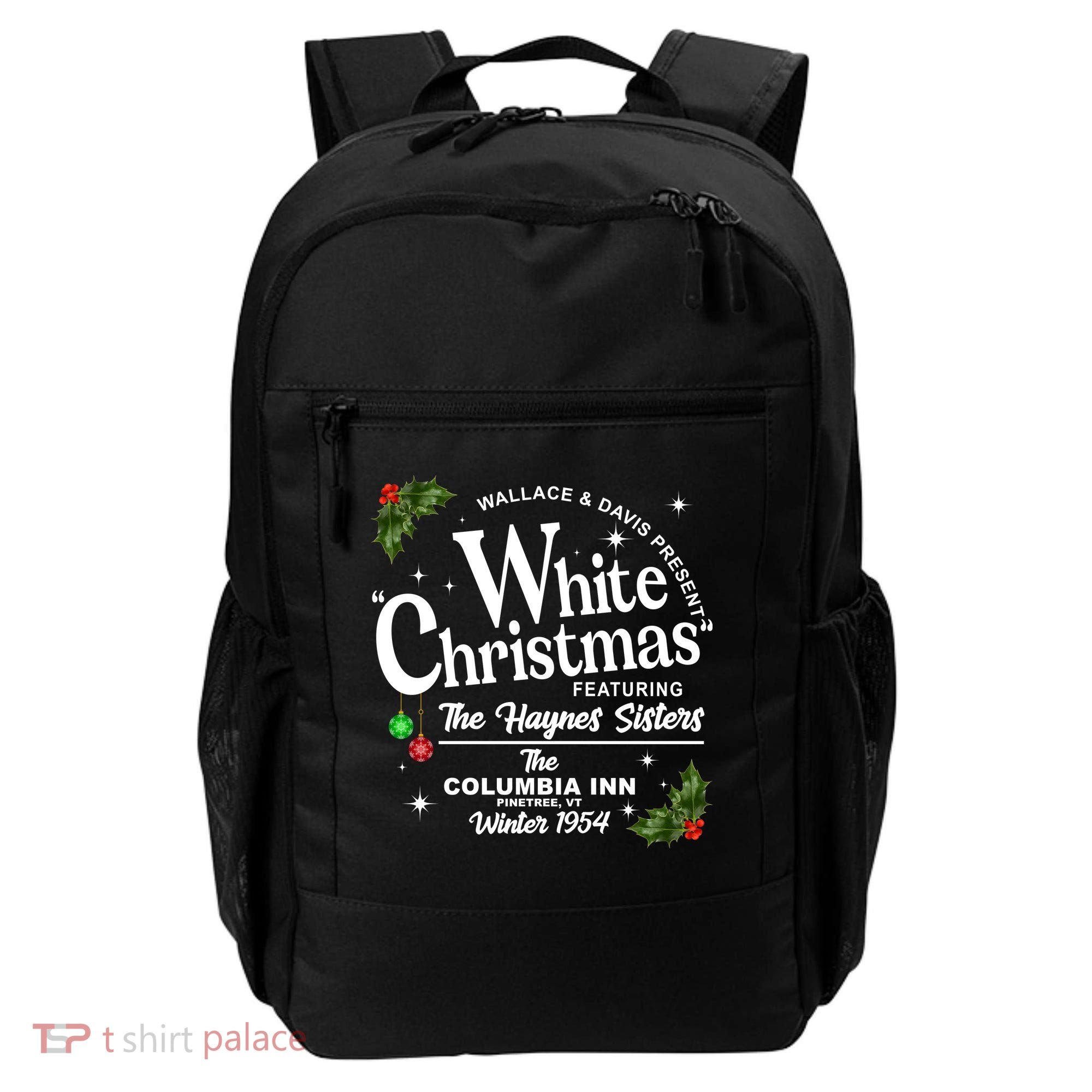 White Christmas Wallace And Davis Haynes Sister Backpack