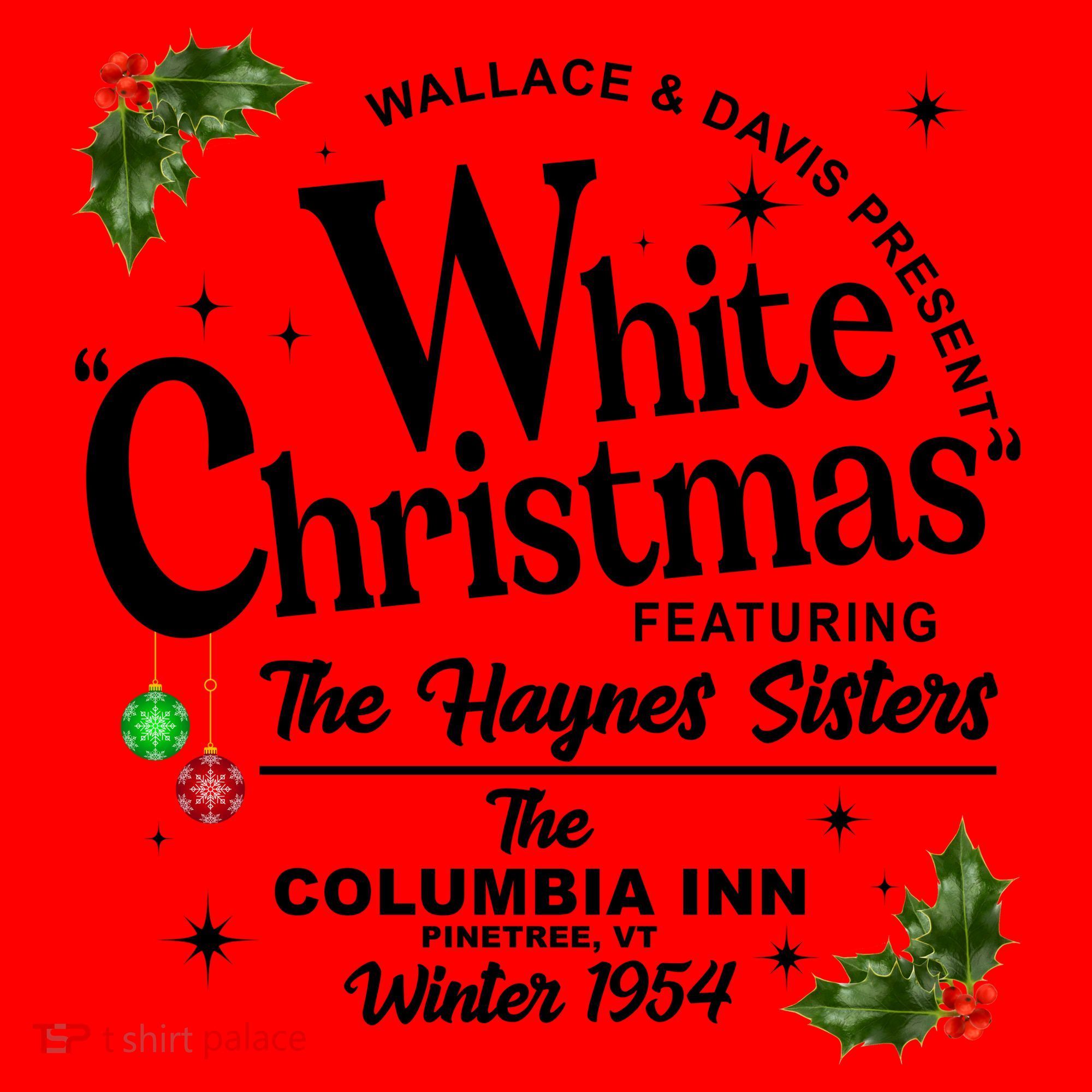 White Christmas Wallace And Davis Haynes Sister Santa Hat