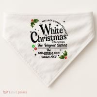White Christmas Wallace And Davis Haynes Sister USA-Made Doggie Bandana thumb 0