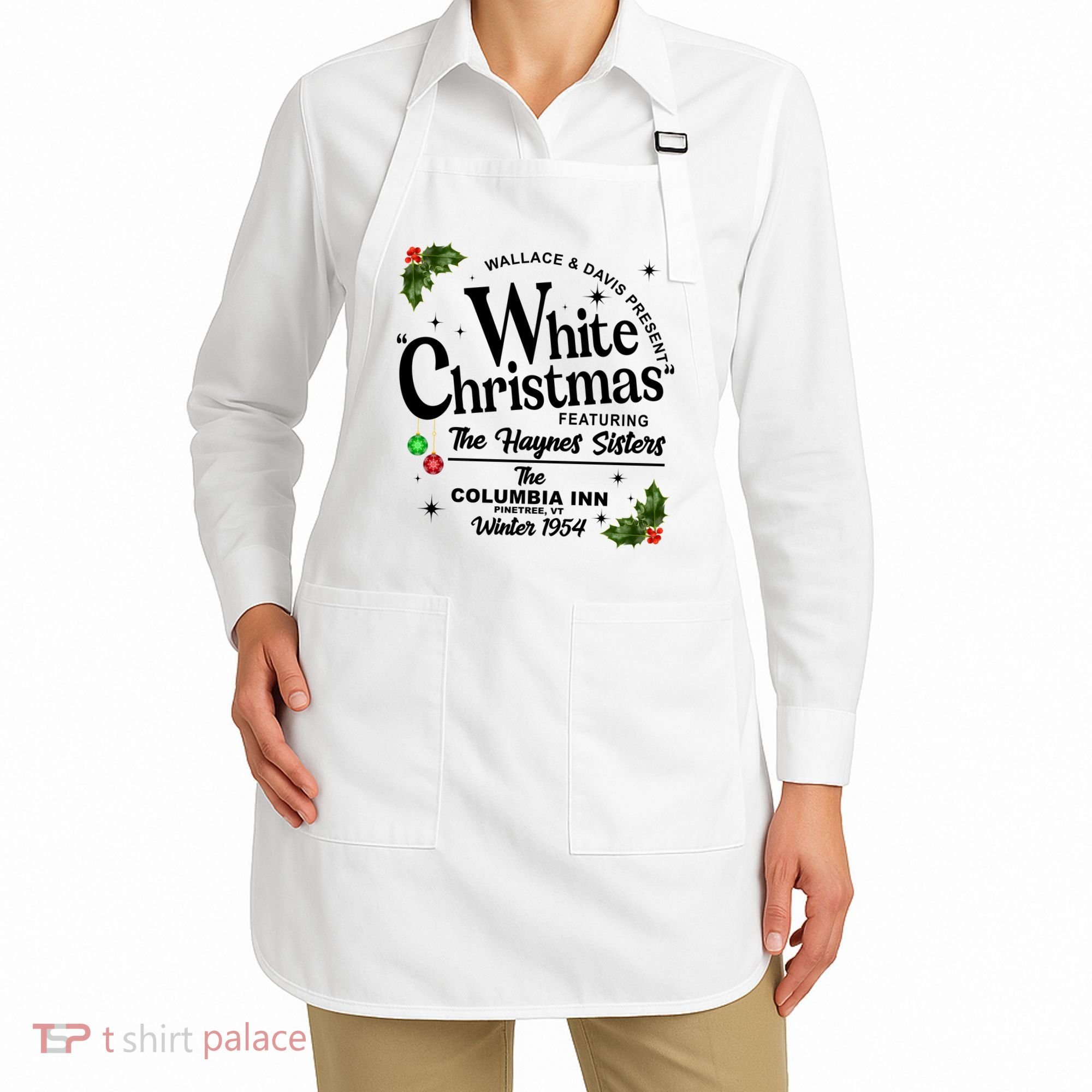 White Christmas Wallace And Davis Haynes Sister Apron