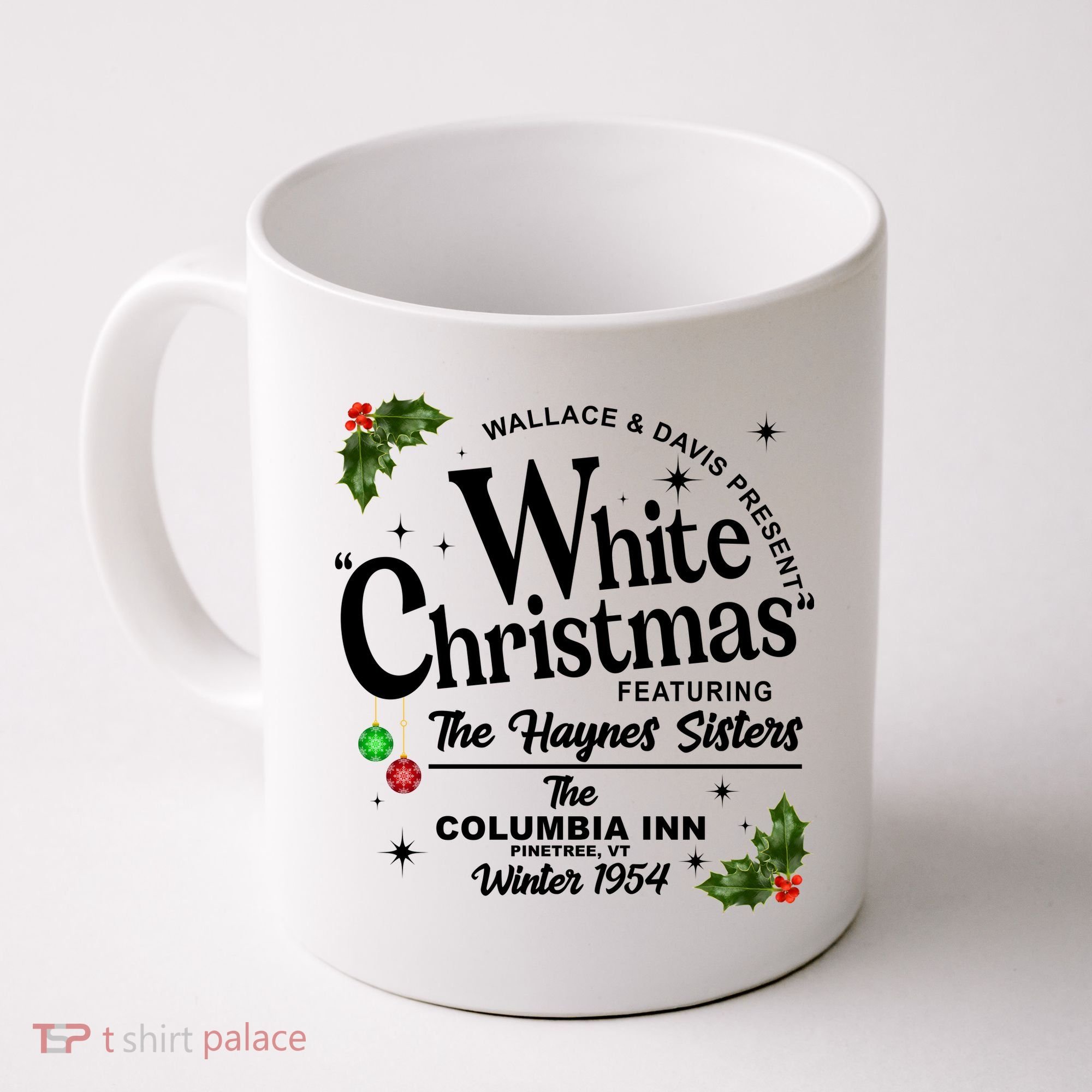 White Christmas Wallace And Davis Haynes Sister Coffee Mug
