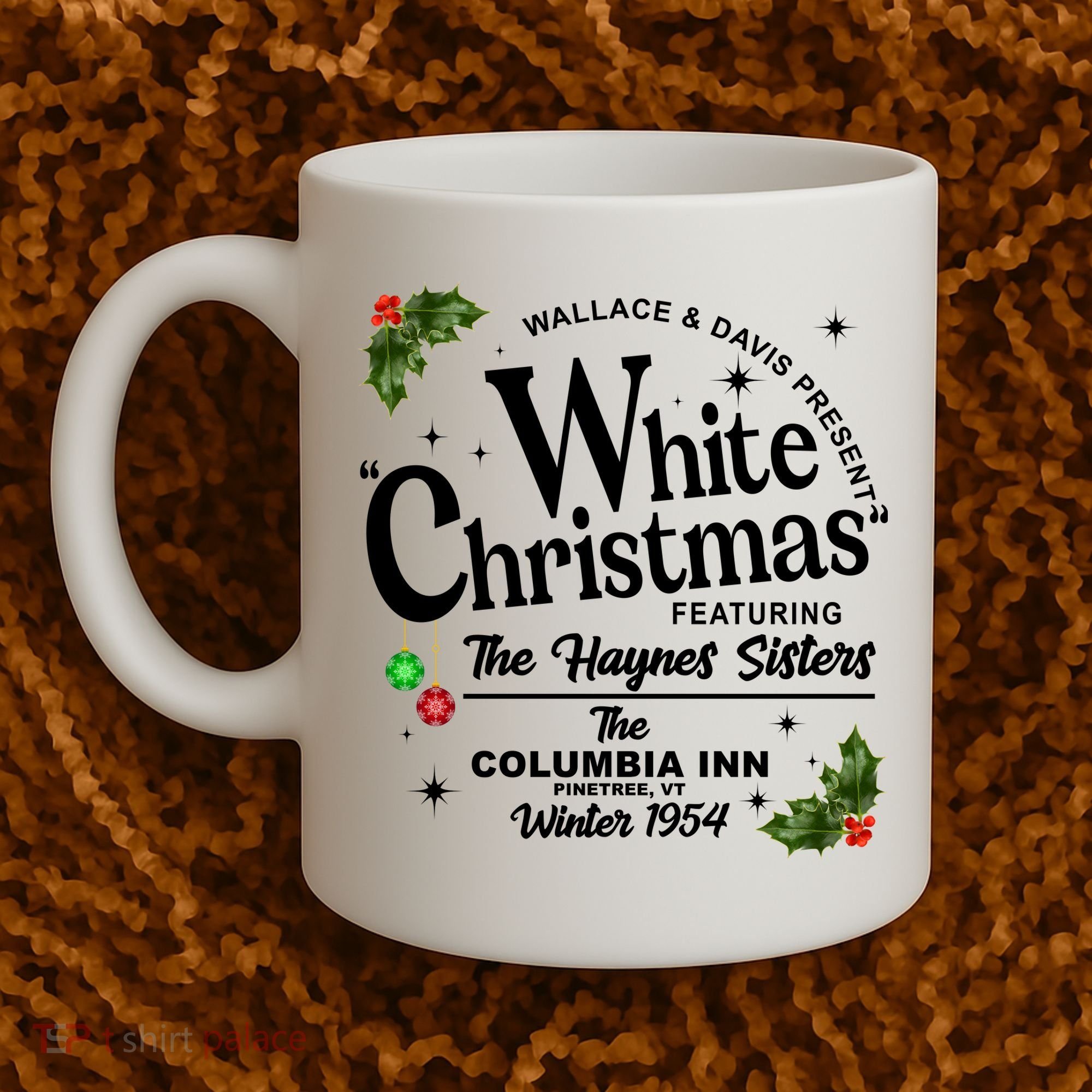 White Christmas Wallace And Davis Haynes Sister Coffee Mug