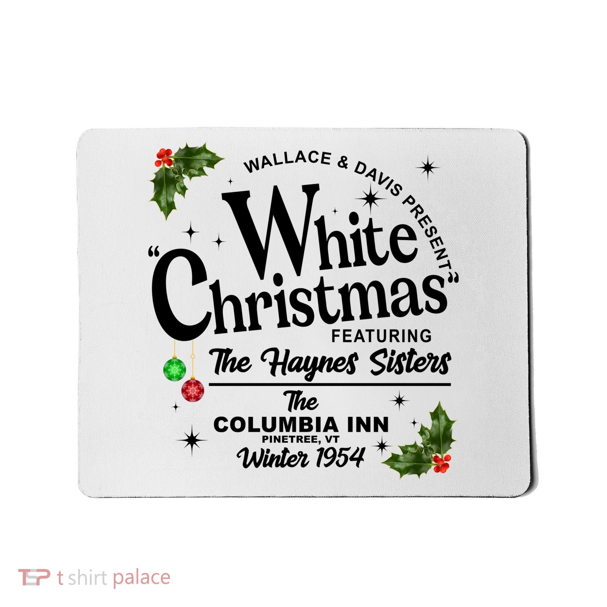 White Christmas Wallace And Davis Haynes Sister Mousepad