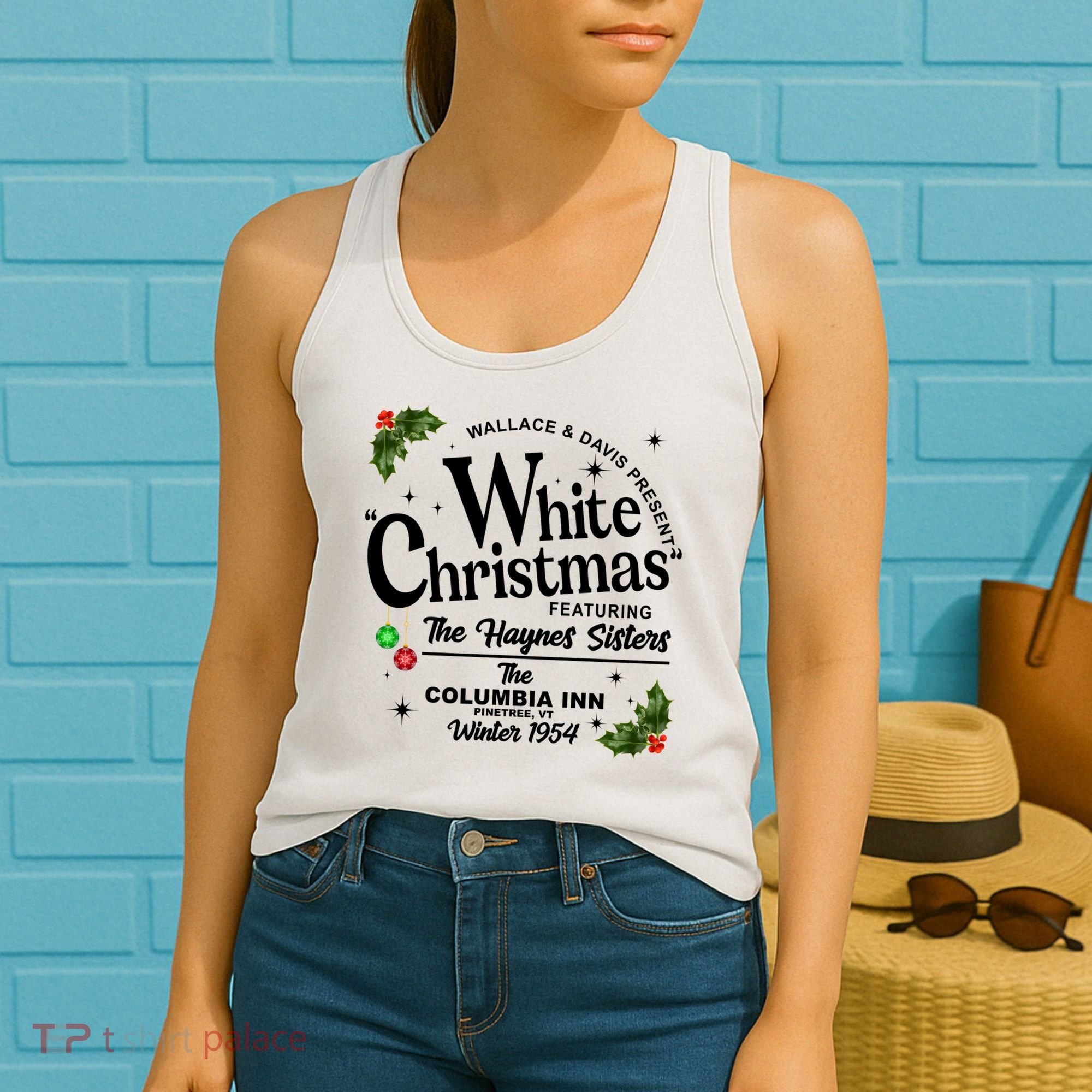 White Christmas Wallace And Davis Haynes Sister Women's Tank Top
