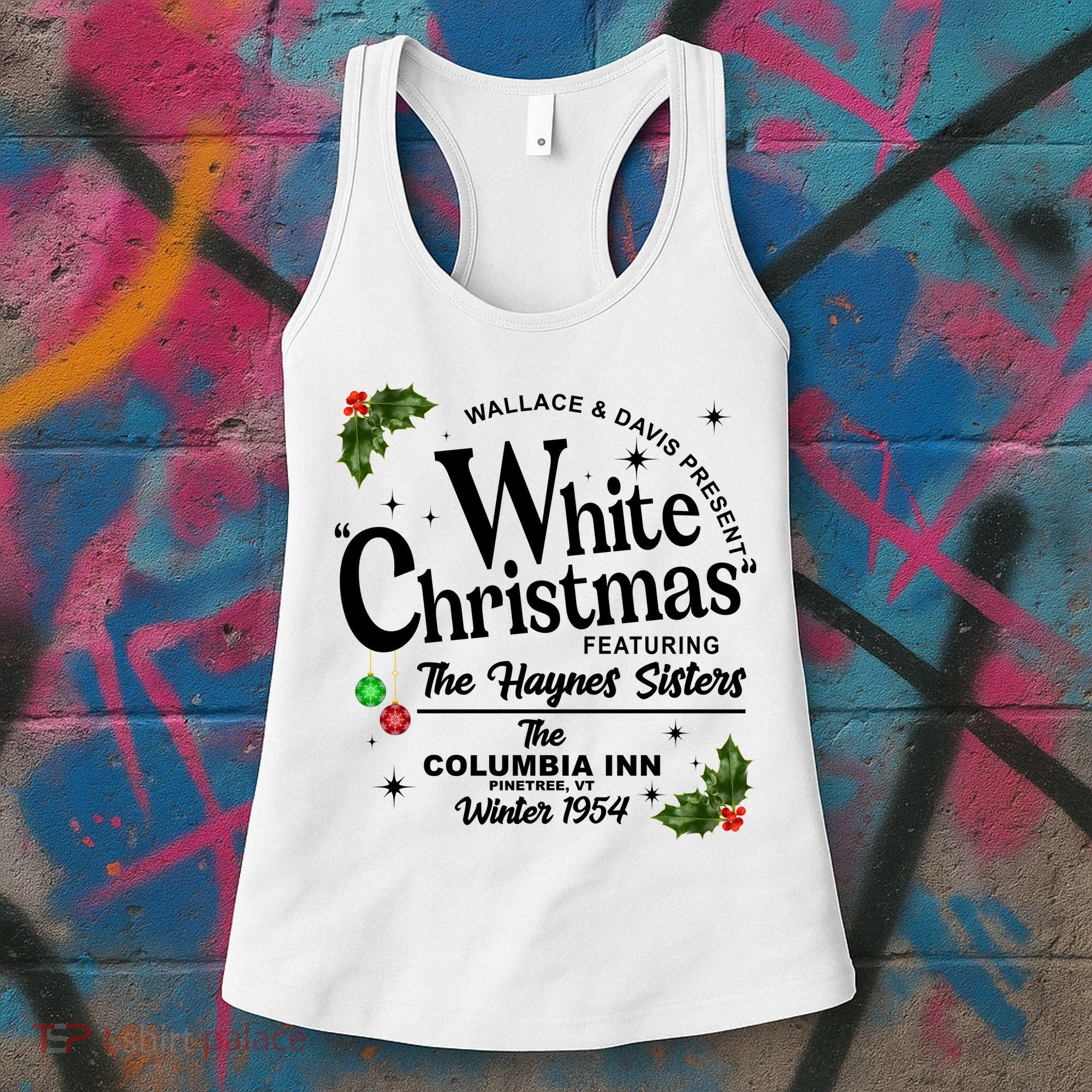 White Christmas Wallace And Davis Haynes Sister Women's Tank Top