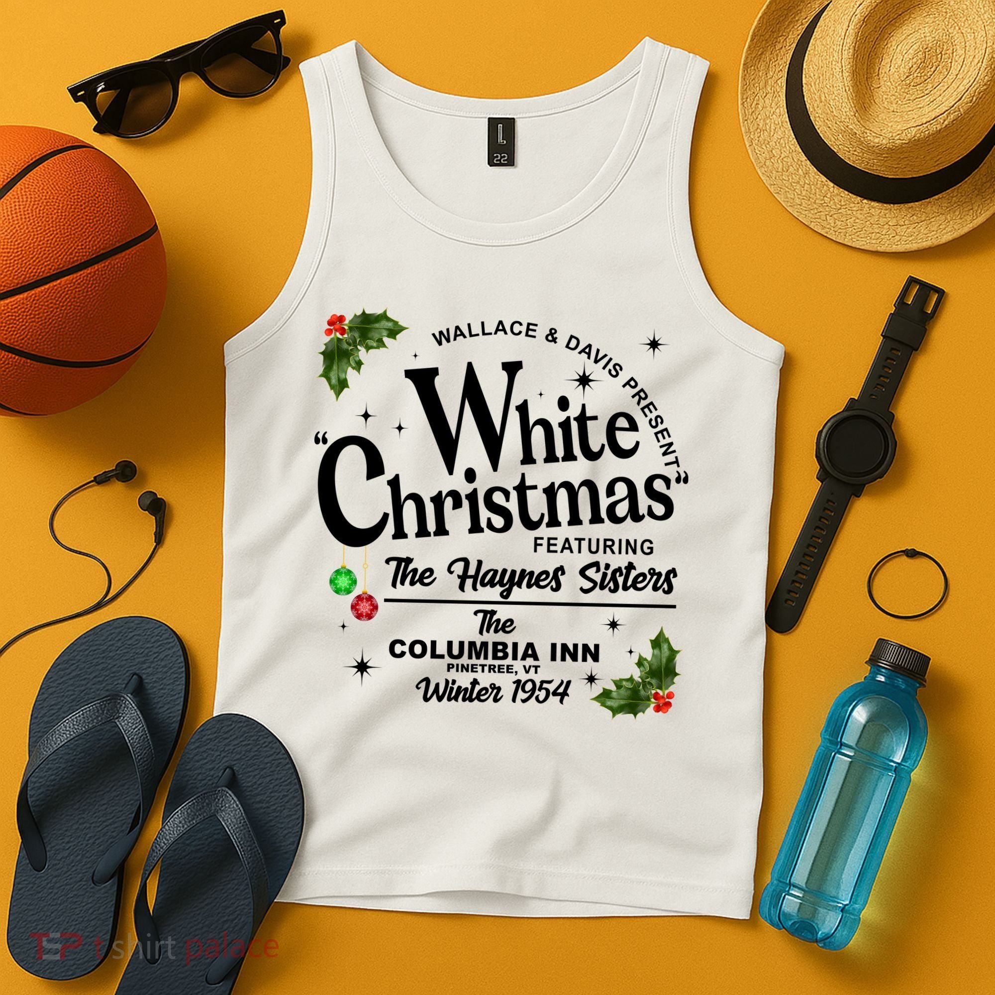 White Christmas Wallace And Davis Haynes Sister Tank Top