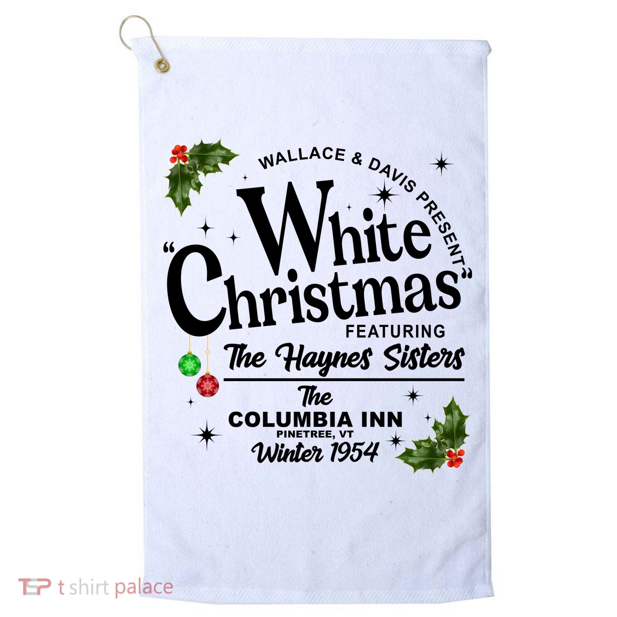 White Christmas Wallace And Davis Haynes Sister Golf Towel