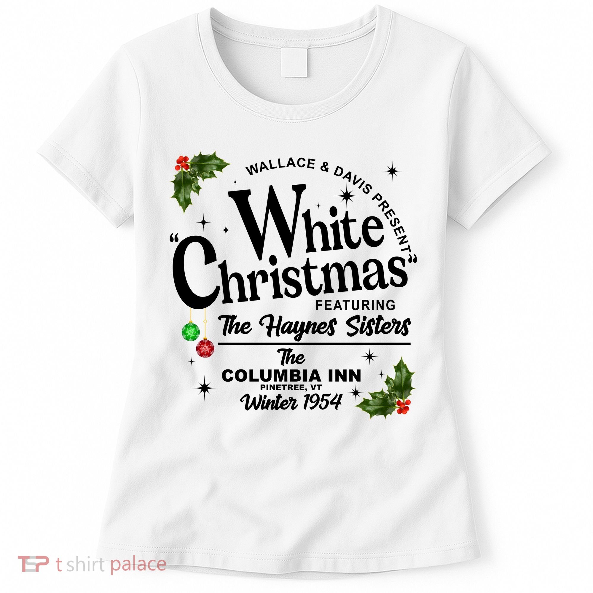 White Christmas Wallace And Davis Haynes Sister Women's T-Shirt