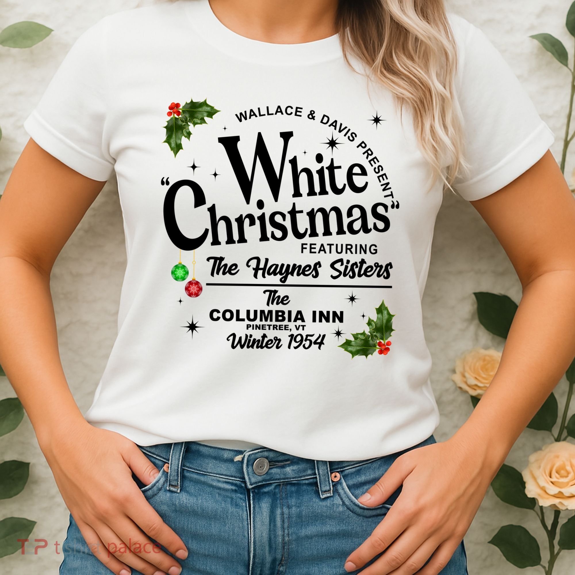 White Christmas Wallace And Davis Haynes Sister Women's T-Shirt