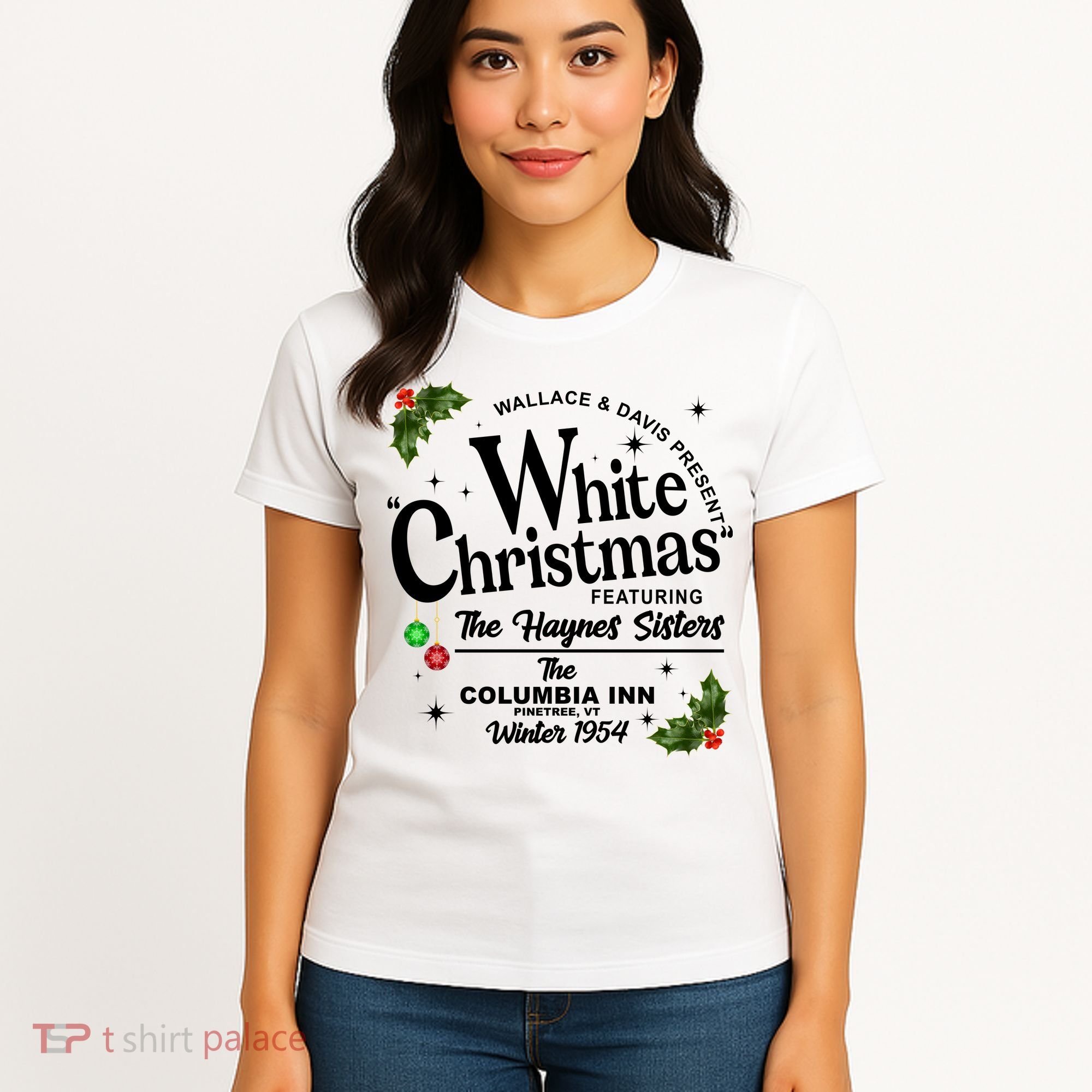 White Christmas Wallace And Davis Haynes Sister Women's T-Shirt