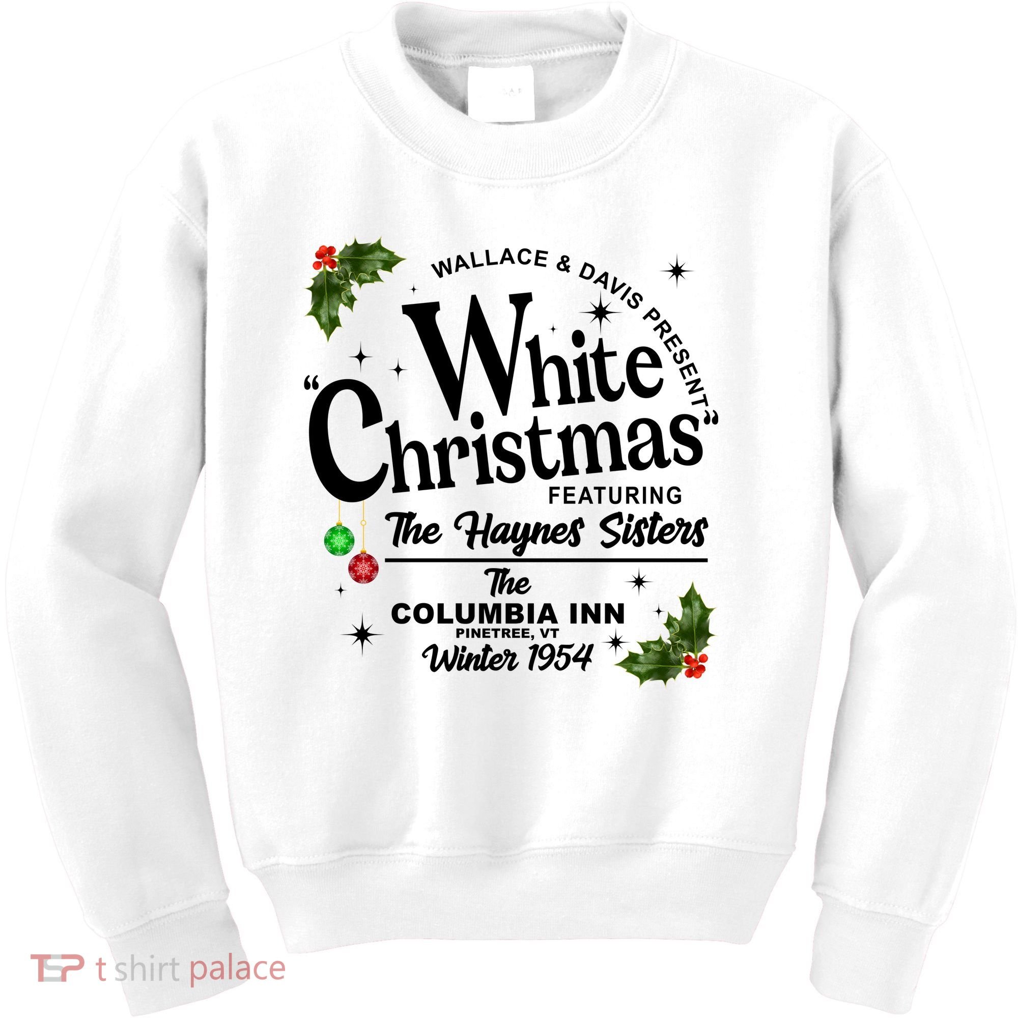 White Christmas Wallace And Davis Haynes Sister Kids Sweatshirt