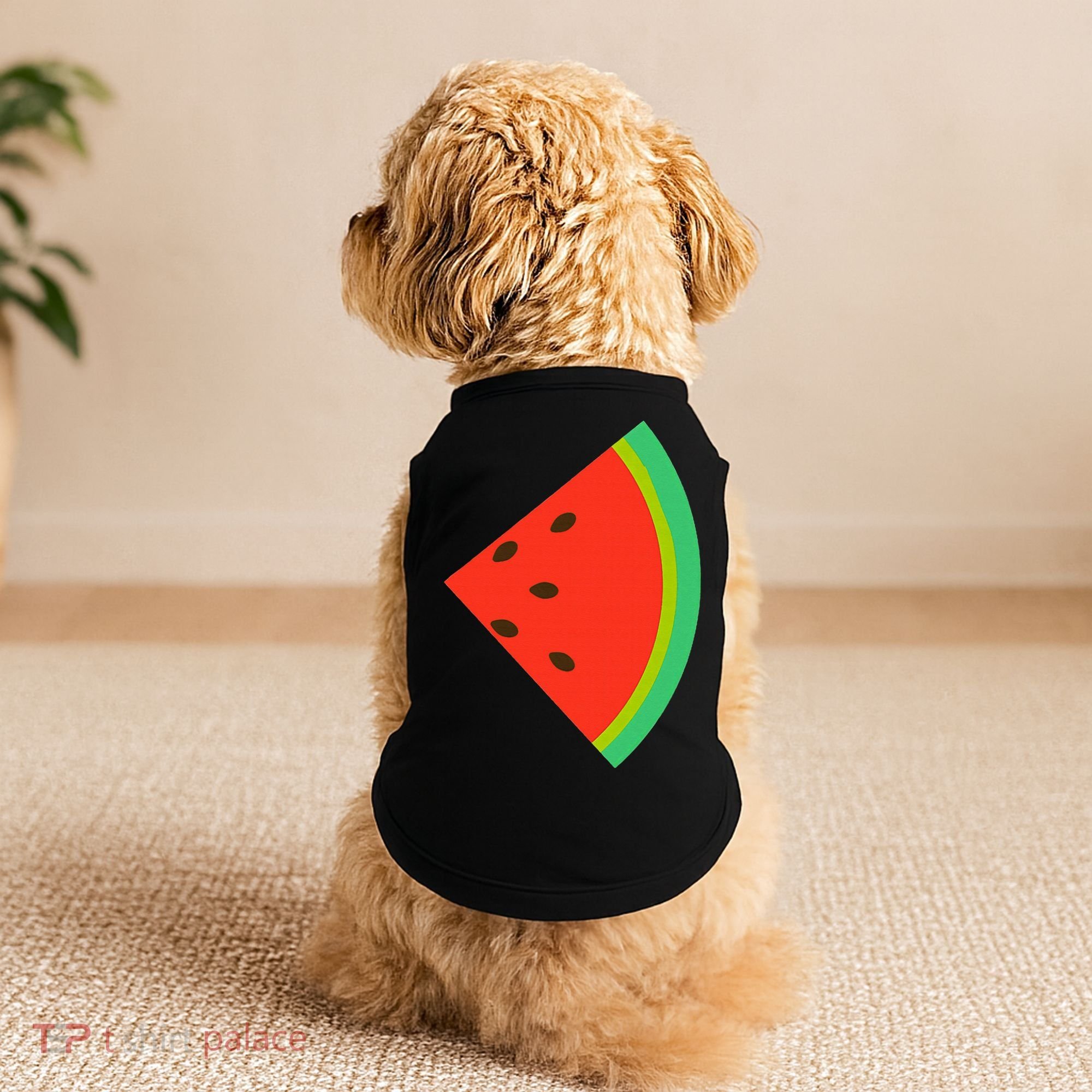 Watermelon Costume Watermelon Slice Couple Matching Doggie Tank